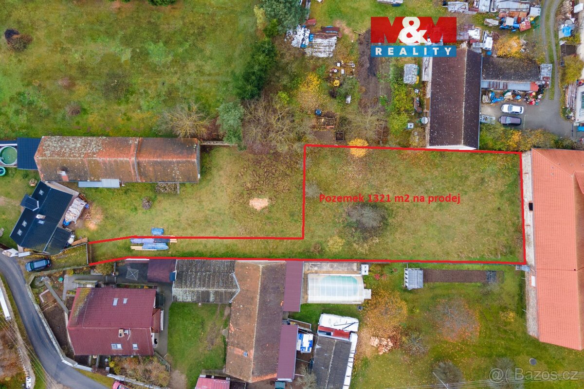 Prodej pozemku k bydlení, 1226 m², Malé Nepodřice, Dobev