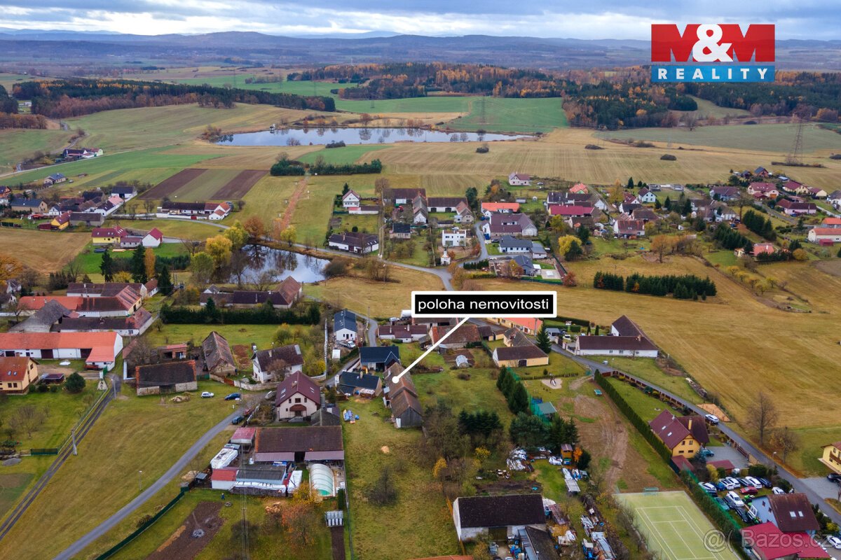 Prodej pozemku k bydlení, 1226 m², Malé Nepodřice, Dobev