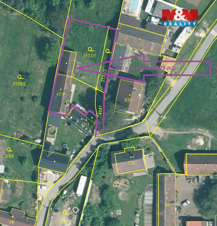 Prodej pozemku k bydlení, 1226 m², Malé Nepodřice, Dobev