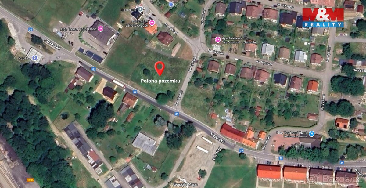 Prodej pozemku k bydlení, 2428 m², Horní Planá