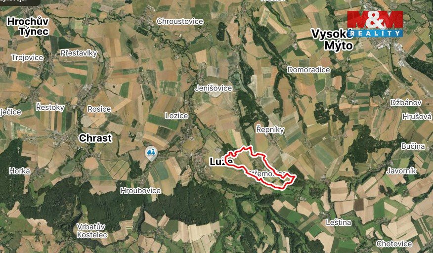 Prodej pozemku k bydlení v Střemošicích