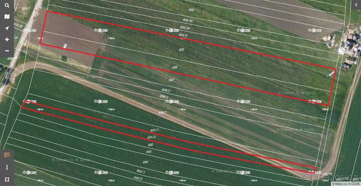 Prodej pozemků k bydlení v Uherčicích u Hustopečí,  6.212 m2