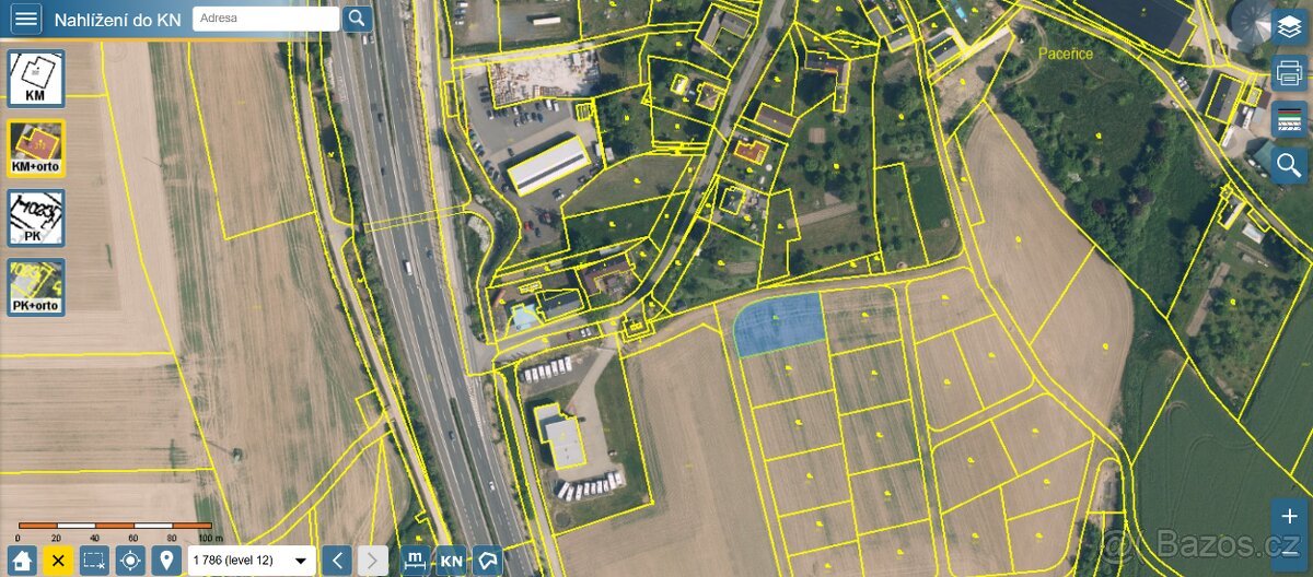 Prodej stavebního pozemku 1 203 m² - Paceřice