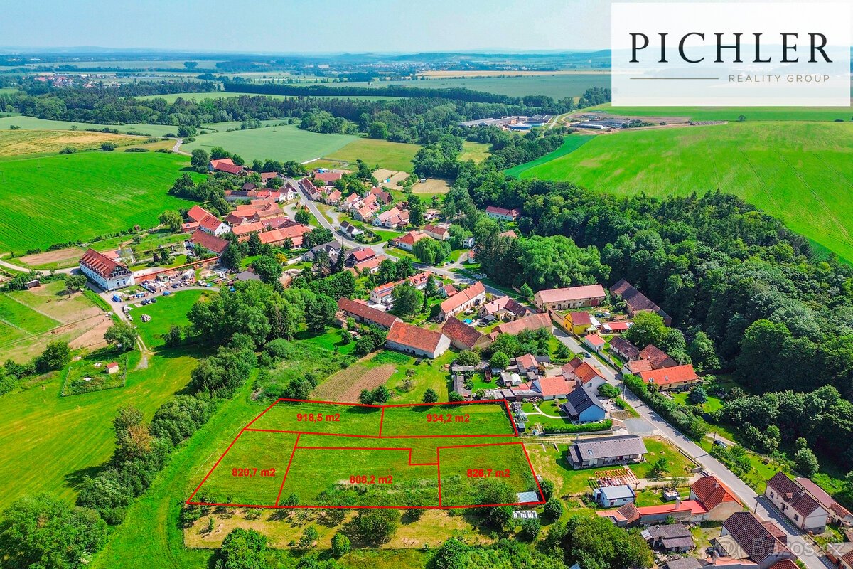 Stavební pozemky - Černotín u Dnešic