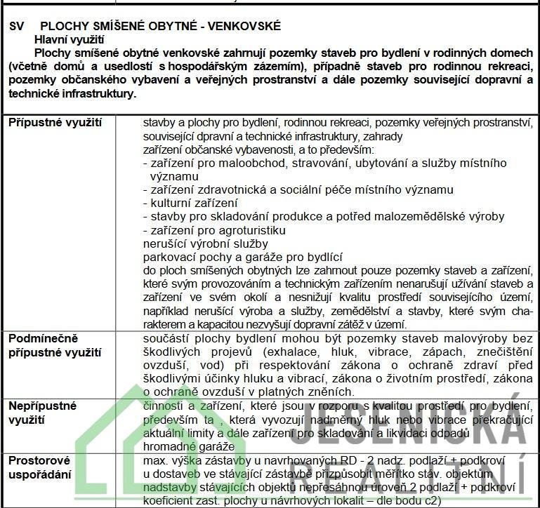 Prodej stavebního pozemku v obci Bílý Potok okr. Jeseník