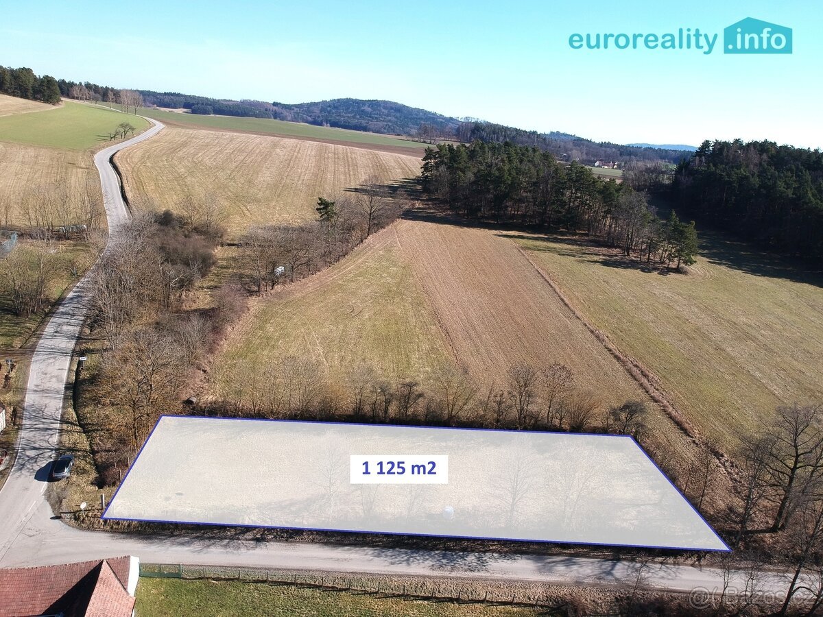 Prodej, stavební pozemek, 1 125 m2, Netonice