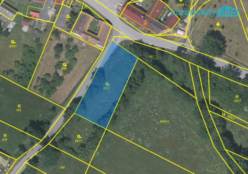 Prodej, stavební pozemek, 1 125 m2, Netonice