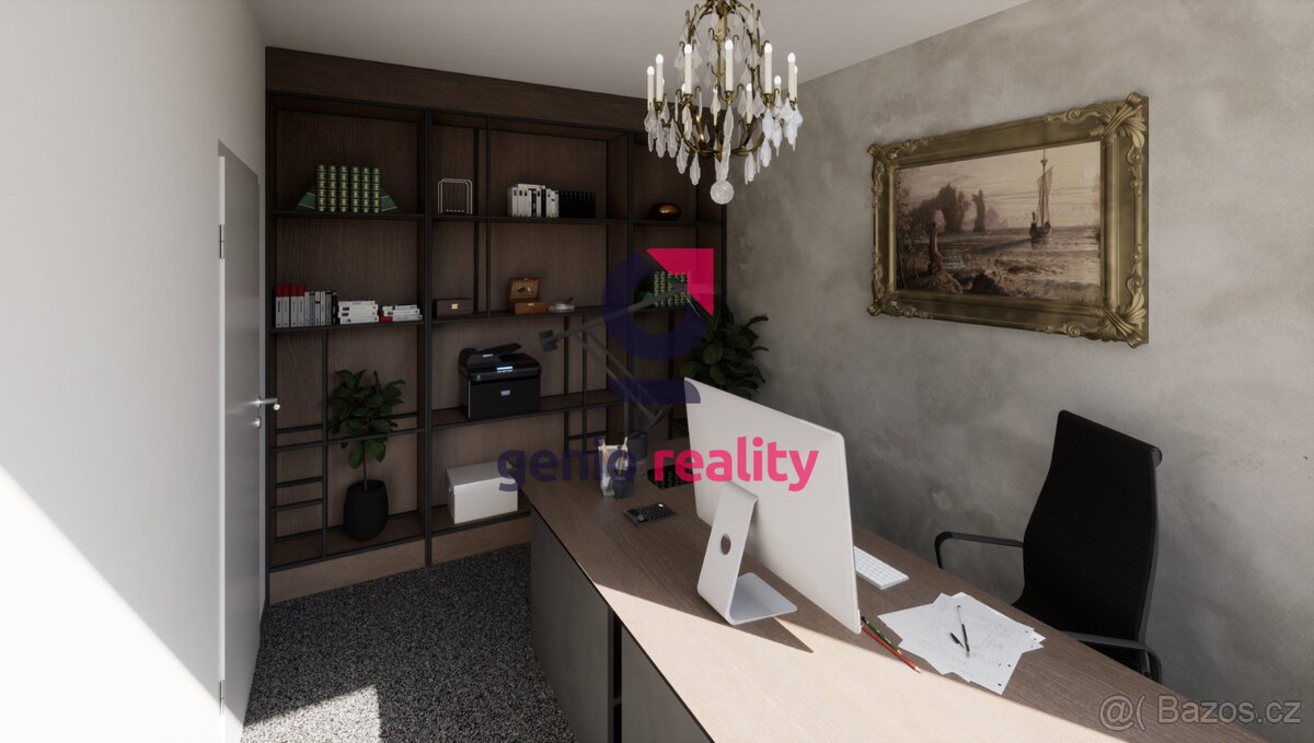 Developerský projekt na 16 řadových domů, 50 minut od Prahy.