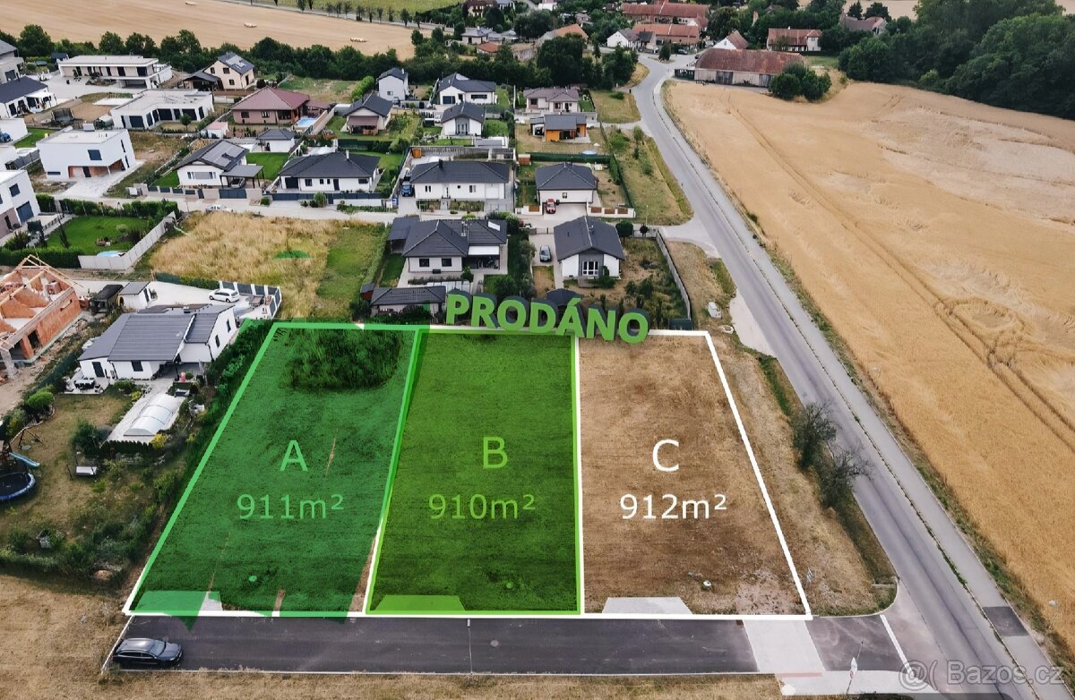 Prodej stavebního pozemku 912 m² Sezemice_Počaply