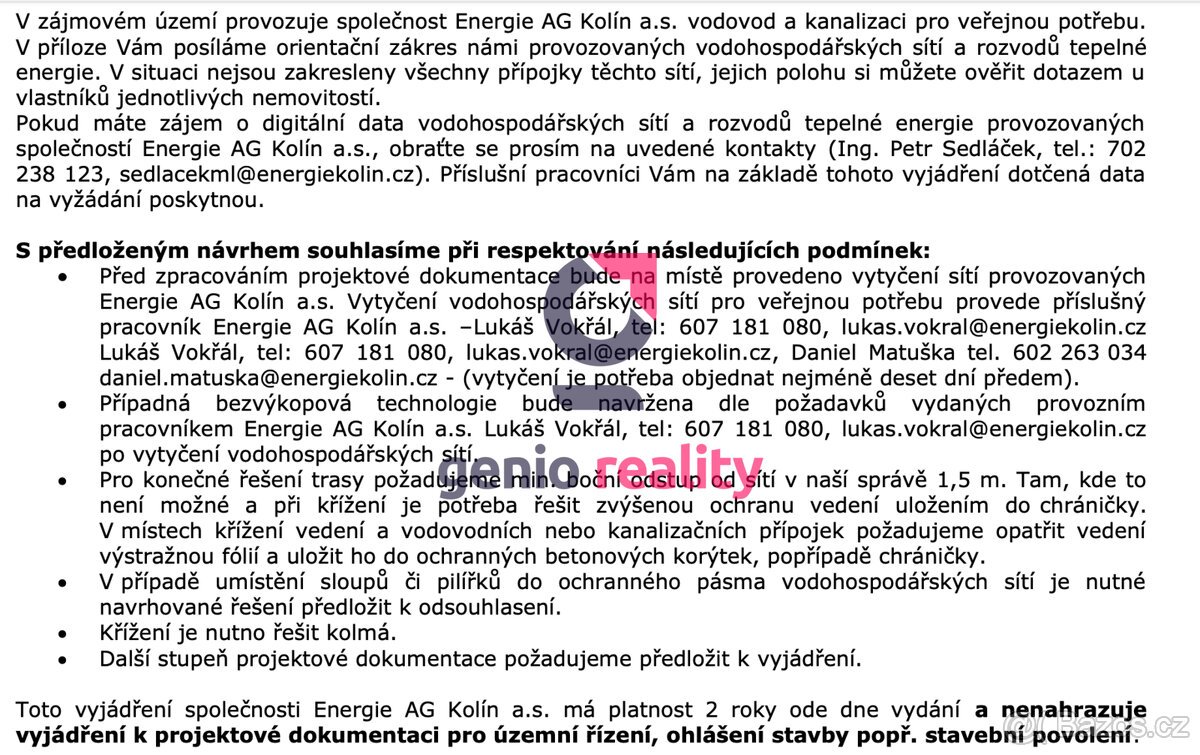 Stavební pozemek Červené Pečky – potenciál 1–2 RD, přístup z