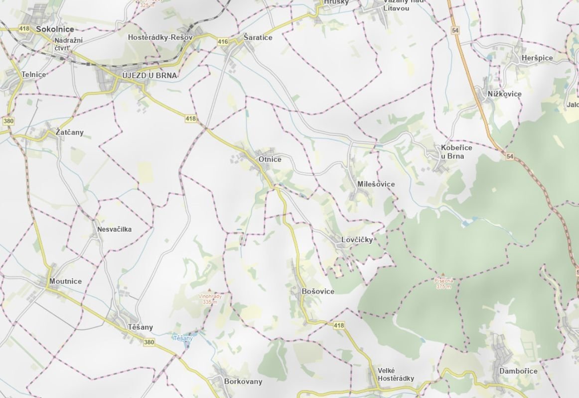 Prodej podílu 1/2 louky 1 006 m², Otnice