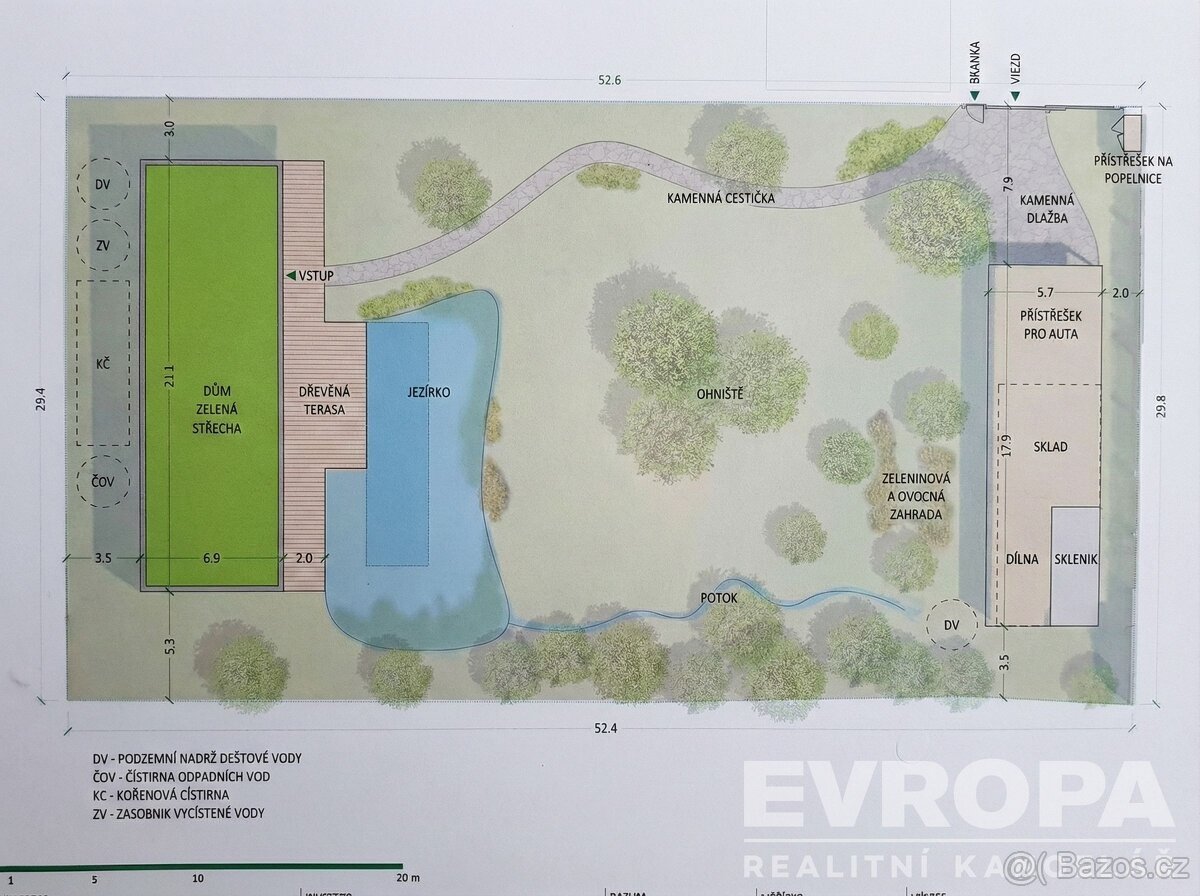 Stavební pozemek 1 495 m² se stavebním povolením – Březová -