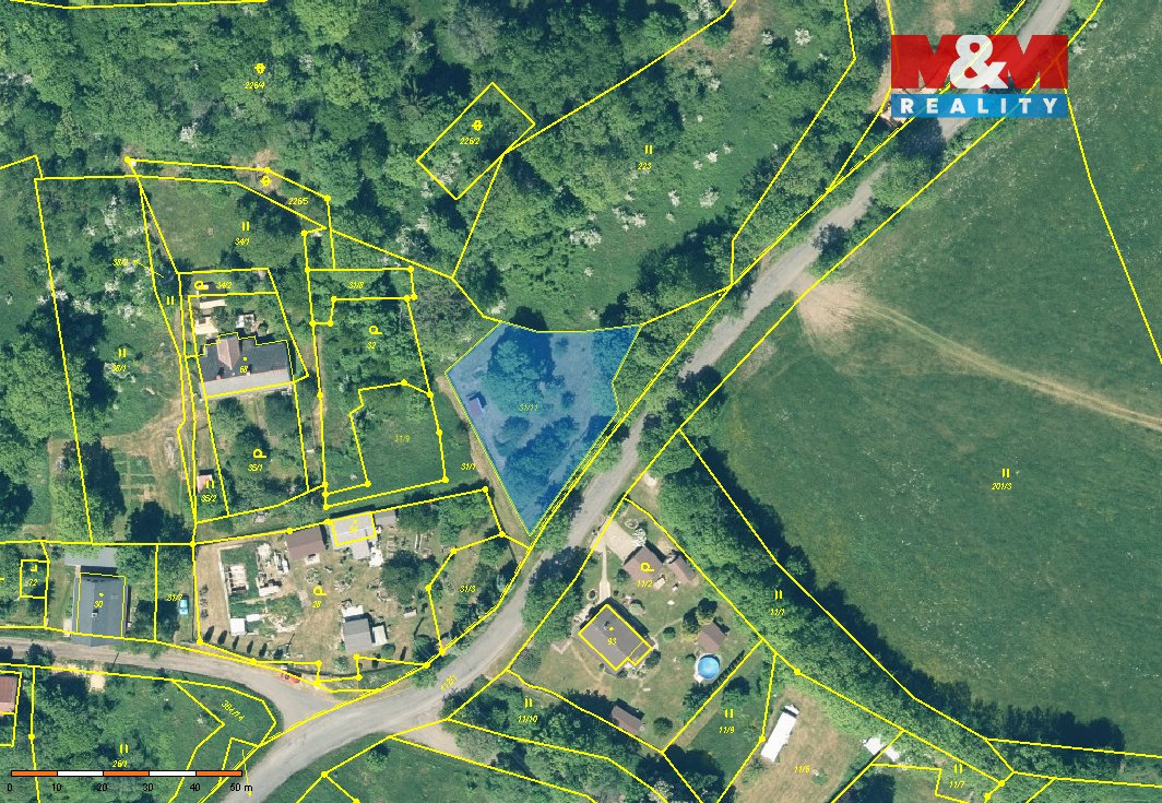 Prodej pozemku k bydlení, 1060 m², Útvina, Český Chloumek