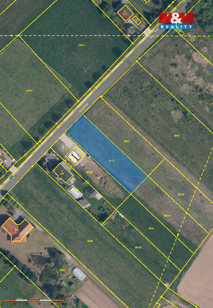 Prodej pozemku k bydlení, 2904 m², Vědomice