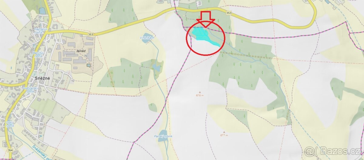 Prodej lesních pozemků k.ú. Líšná