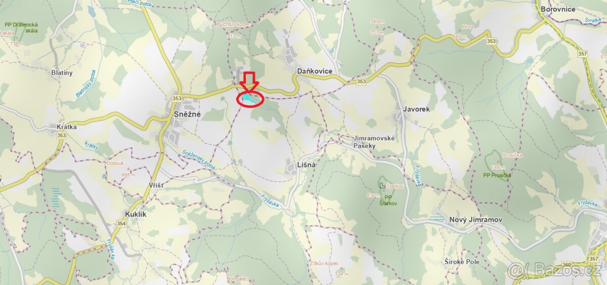 Prodej lesních pozemků k.ú. Líšná