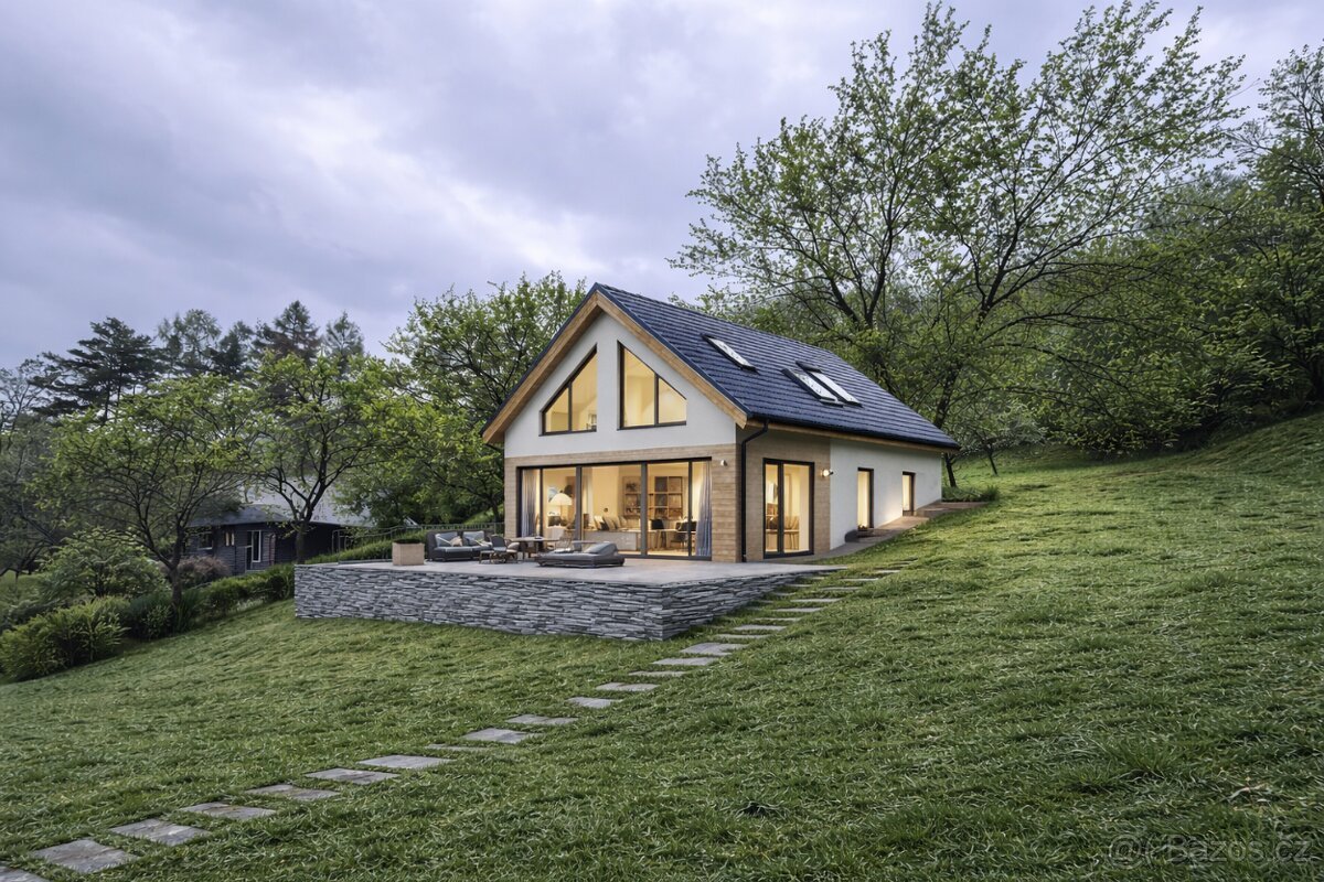 Prodej stavebního pozemku - 1611 m2 + lesní pozemek 673 m2