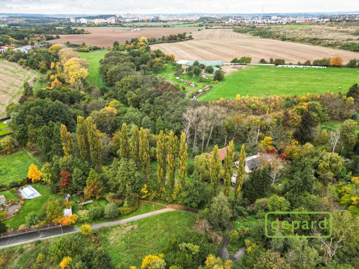 Soubor pozemků o výměře 12 706 m2, včetně potoka a RD k reko