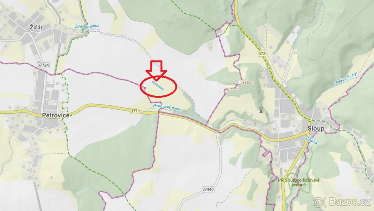 Prodej pozemku v k.ú.  Žďár u Blanska