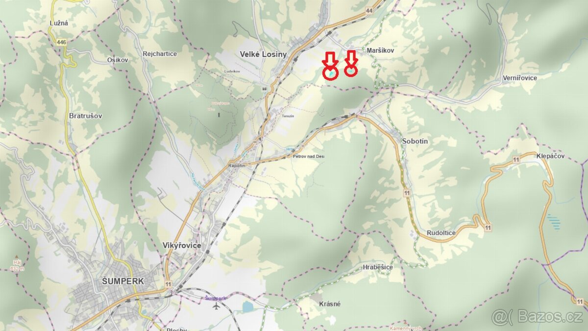 Prodej lesních pozemků k.ú. Maršíkov