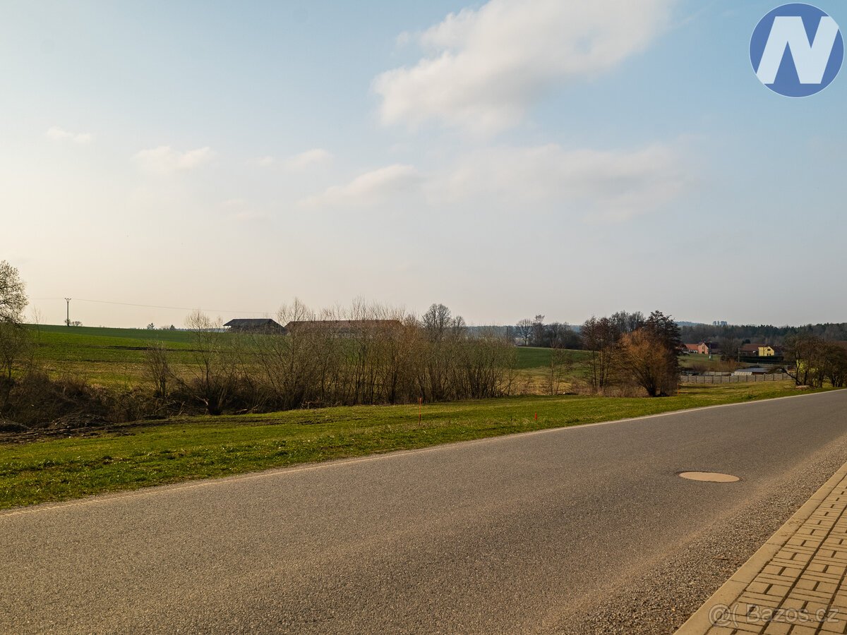 Prodej 3 stavebních parcel v Borovanech u Milevska