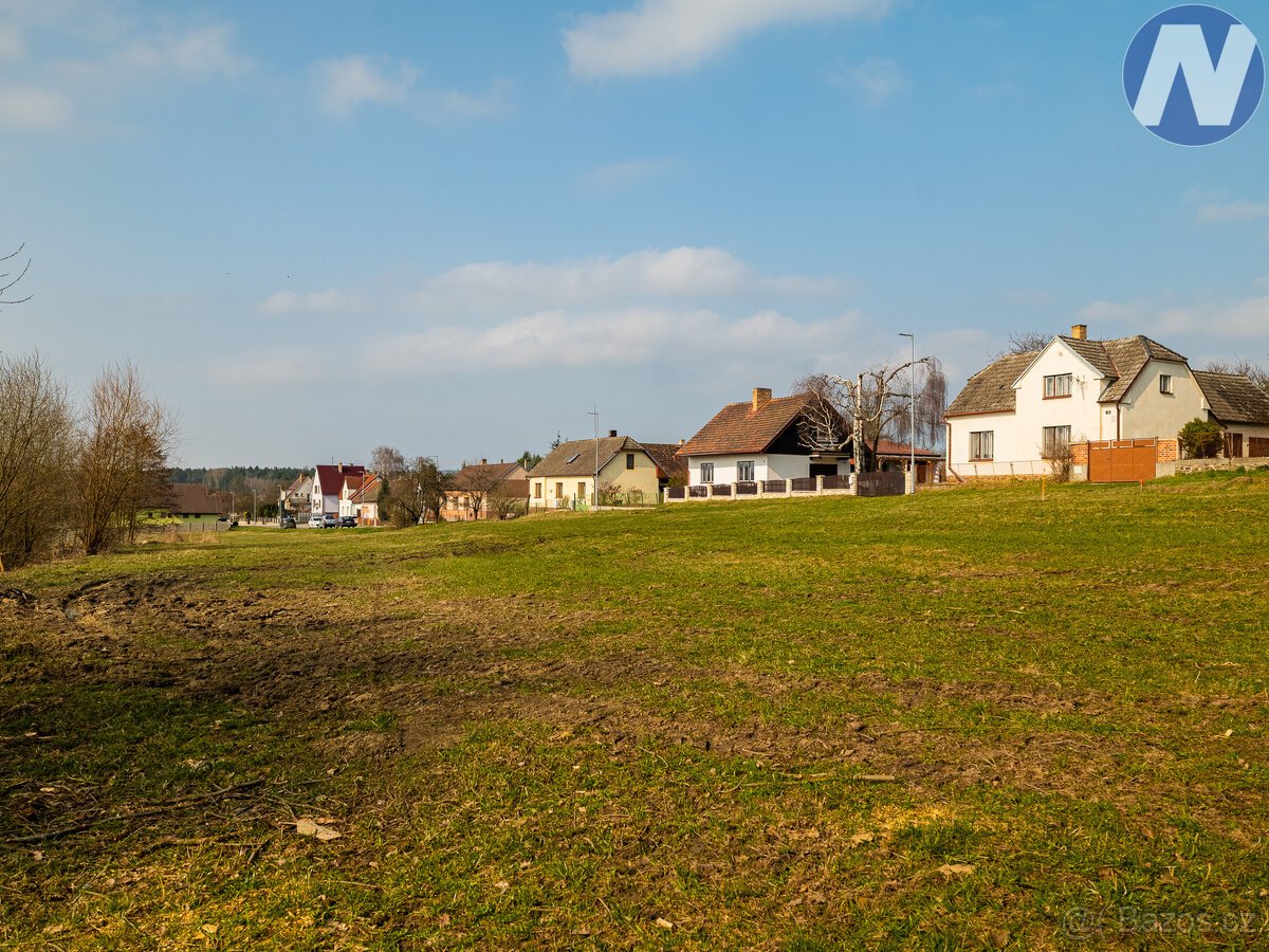 Prodej 3 stavebních parcel v Borovanech u Milevska