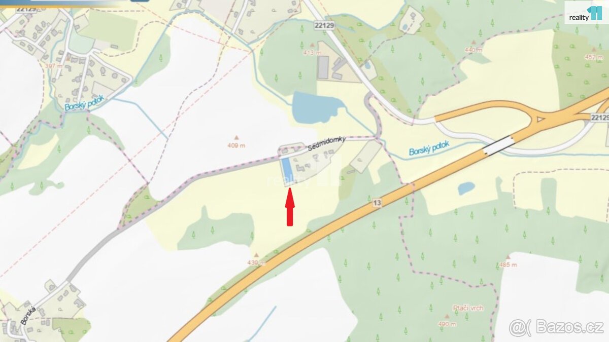 Prodej pozemku o 1669m2 v Dalovicích, Karlových Varech.