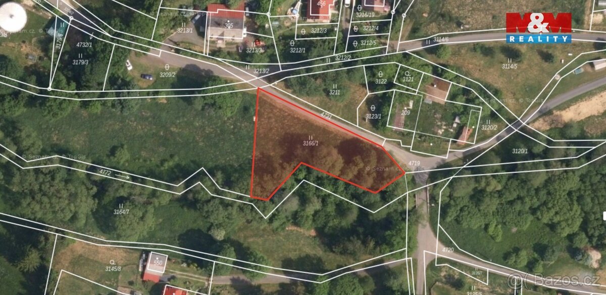 Prodej pozemku 1446 m², Stará Voda