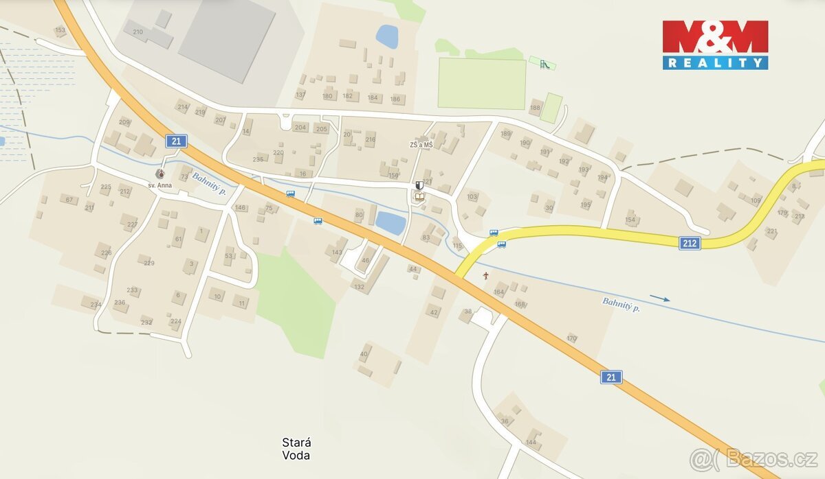 Prodej pozemku 1446 m², Stará Voda