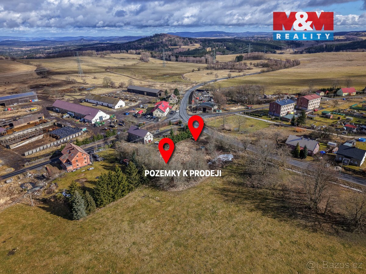 Prodej pozemku k bydlení, 1675 m², Hlinky, okr. K. Vary
