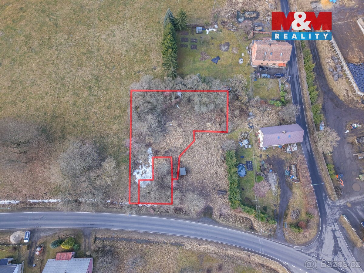 Prodej pozemku k bydlení, 1675 m², Hlinky, okr. K. Vary