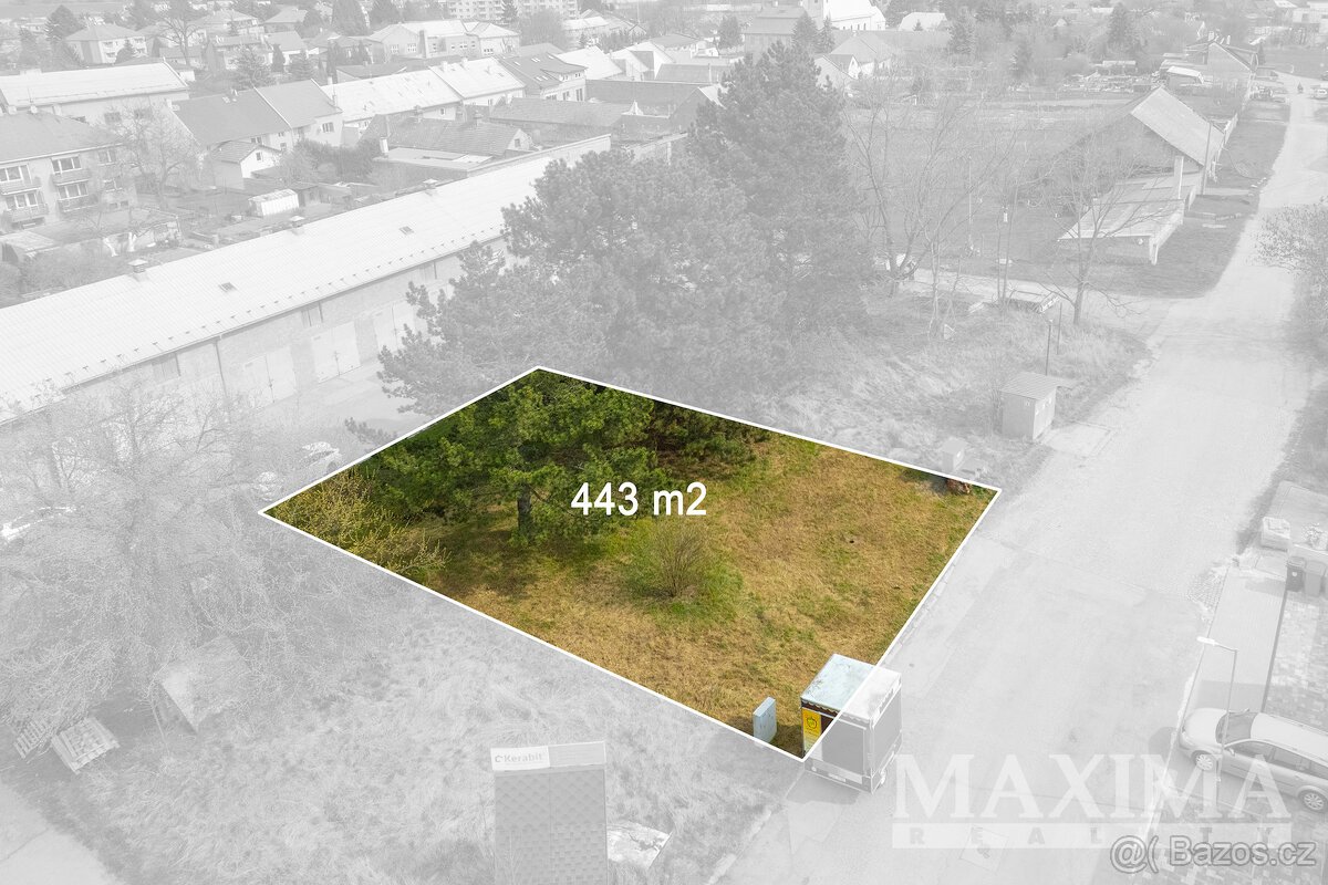 Pozemek  o ploše 443 m2 - Olomouc, Slavonín