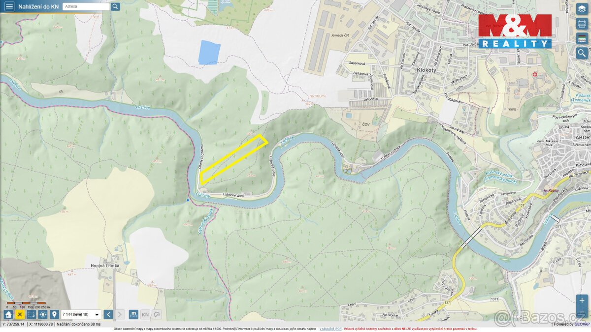 Prodej lesa, 16969 m², Tábor