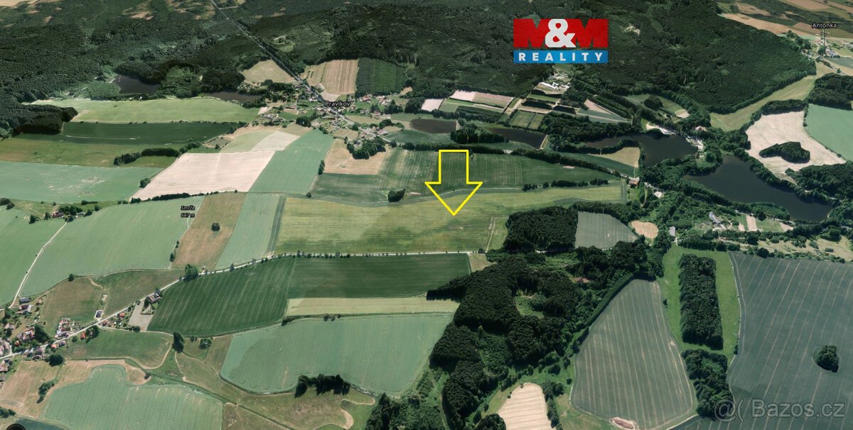 Prodej pole, 1744 m², Kamenice nad Lipou