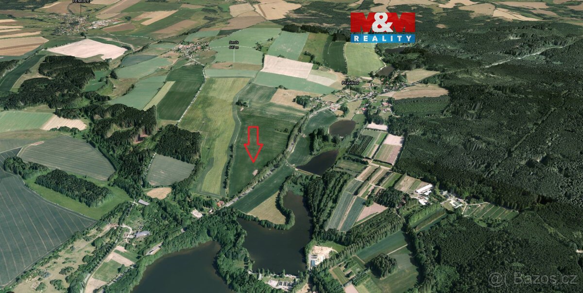 Prodej pole, 6009 m², Kamenice nad Lipou