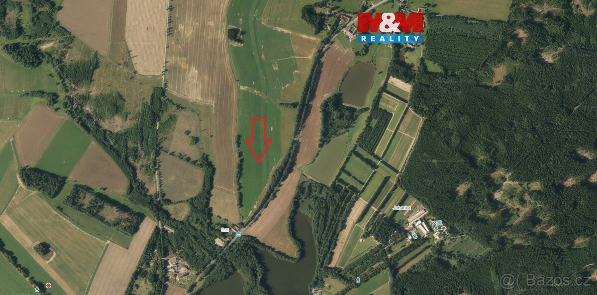 Prodej pole, 5238 m², Kamenice nad Lipou