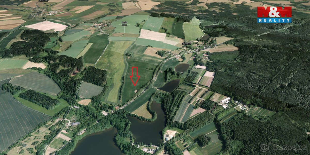 Prodej pole, 5238 m², Kamenice nad Lipou