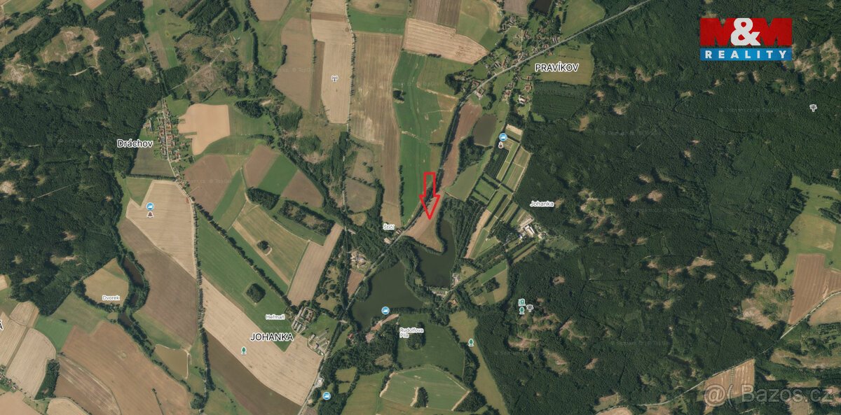 Prodej pole, 8399 m², Kamenice nad Lipou