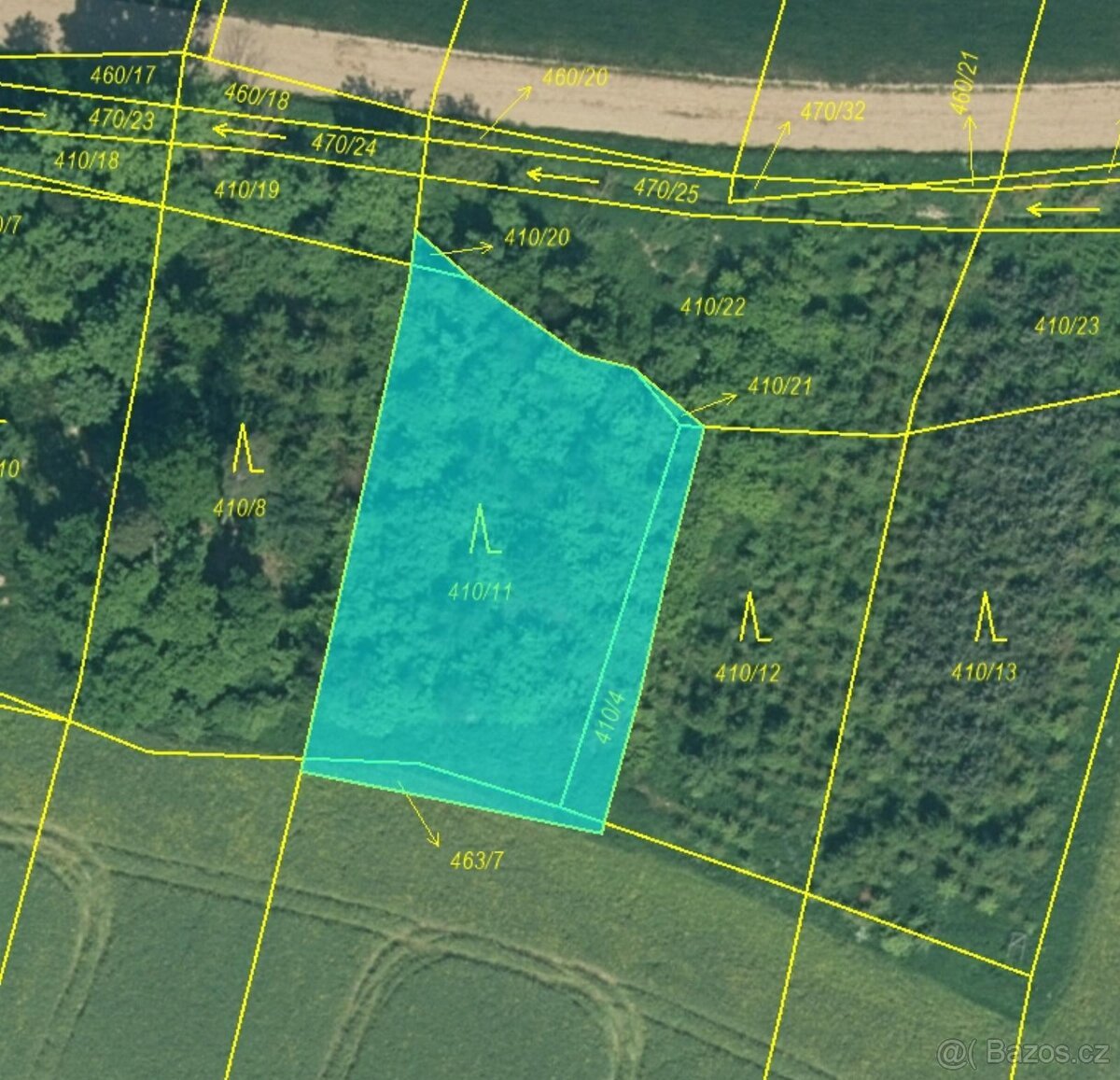 Prodej lesních pozemků v k.ú. Kočín