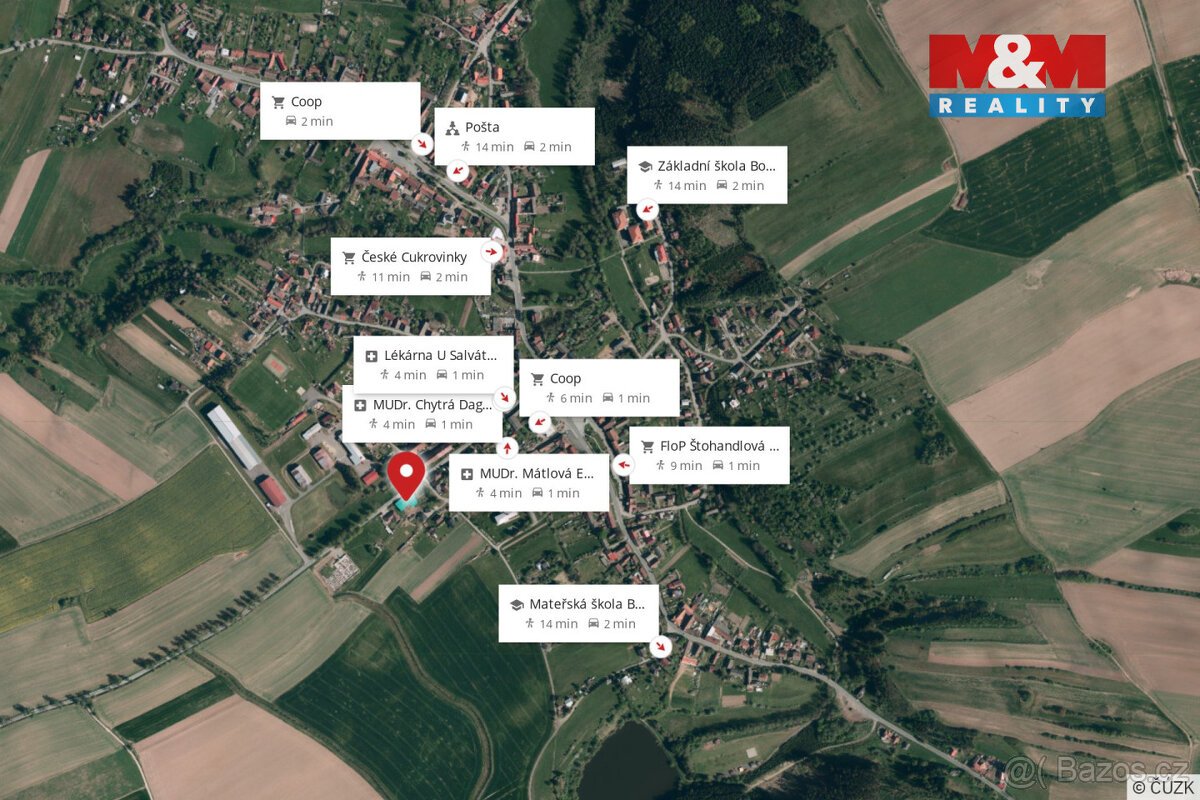 Prodej pozemku k bydlení s projektem v Bobrové