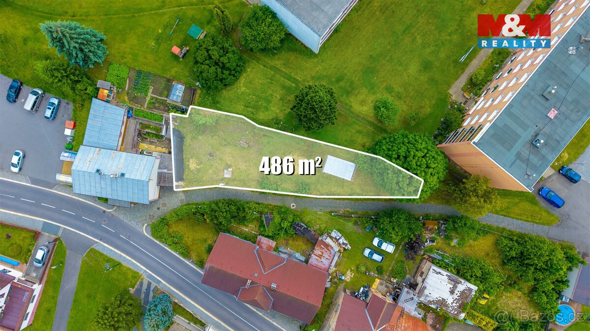 Prodej pozemku k bydlení, 496 m², Český Dub, ul. Zahradní