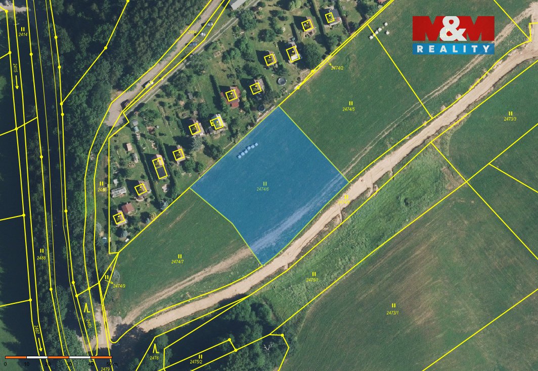 Prodej pozemku k bydlení, 2738 m², Písečná č. 2