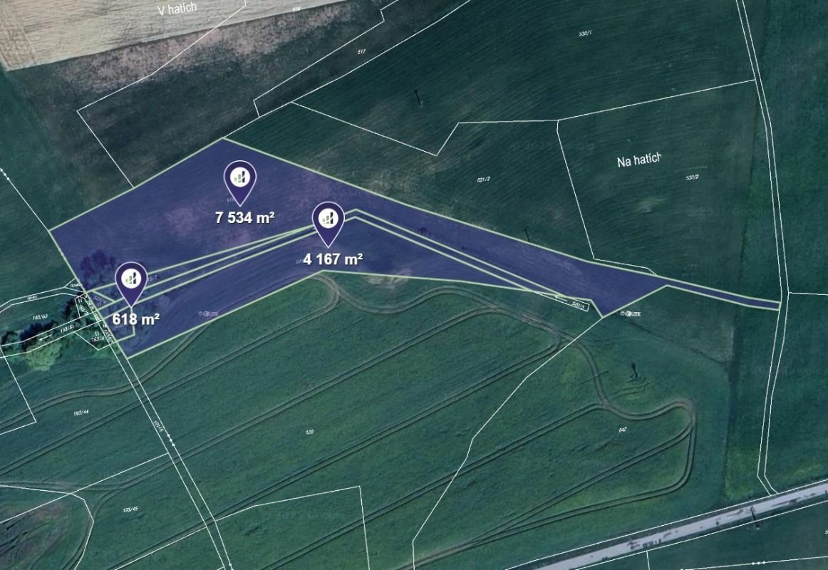 Prodej pole v k.ú. Hracholusky nad Berounkou
