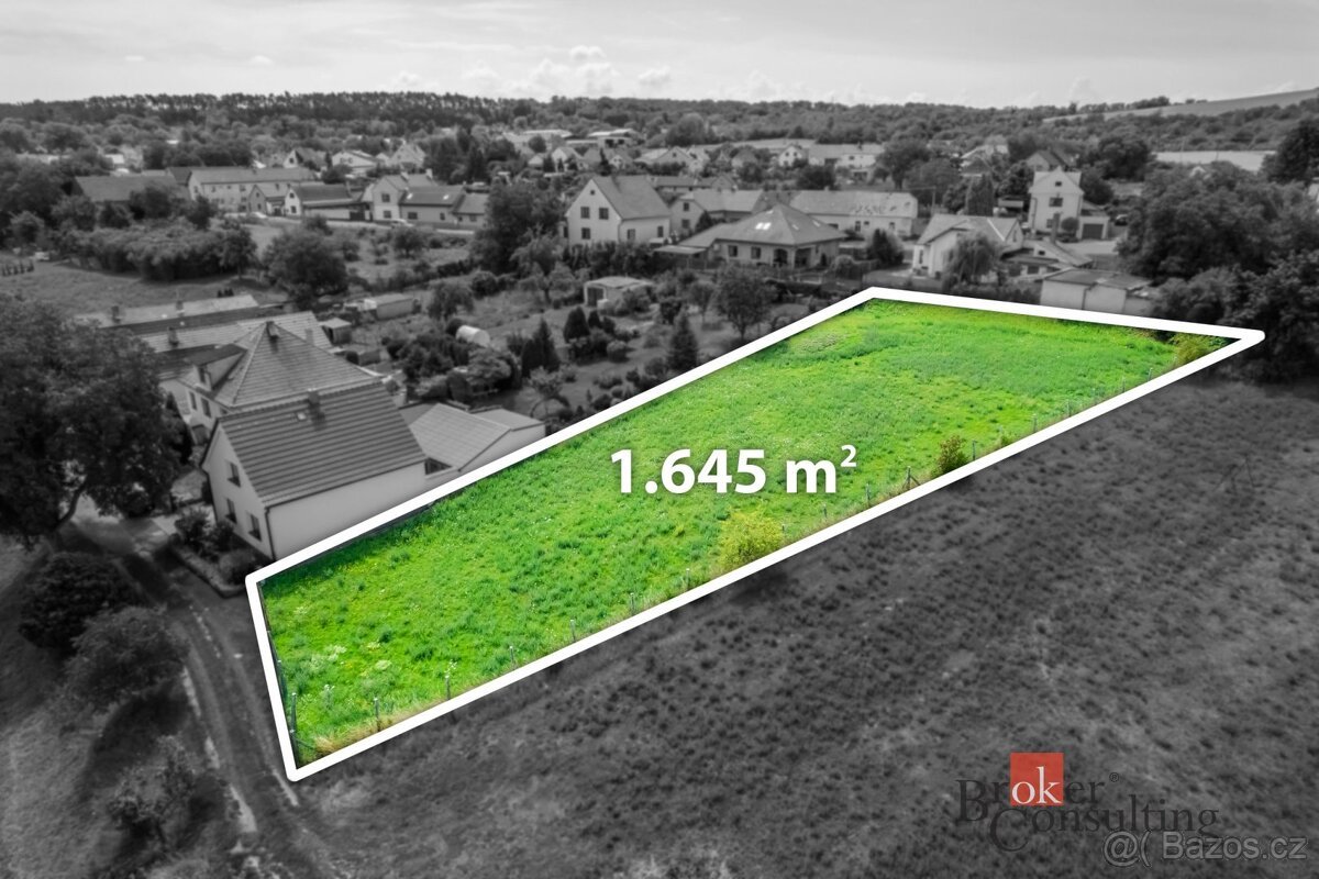 Prodej, pozemky/bydlení, 1645 m2, Bechlín, Litoměřice [ID 74