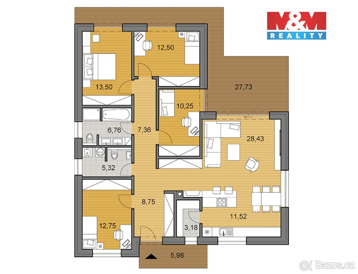 Prodej pozemku k bydlení se stavebním povolením, obec Žáky