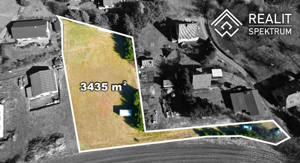 Pozemek určený k zástavbě,  3 435 m² v Rudolticích