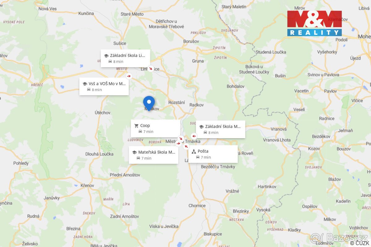 Prodej pozemku k bydlení, 1471 m², Malíkov