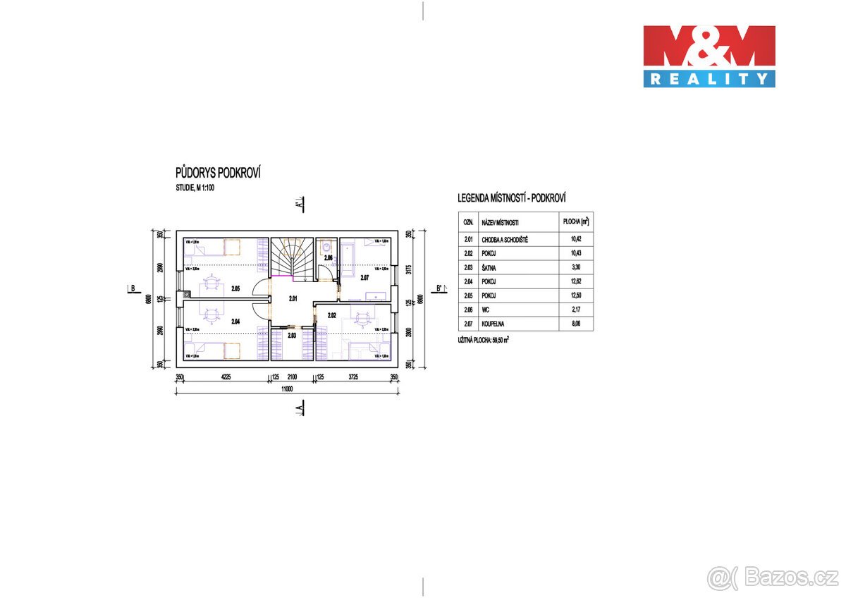 Prodej pozemku k bydlení, 488 m², Chocov, Mladá Vožice