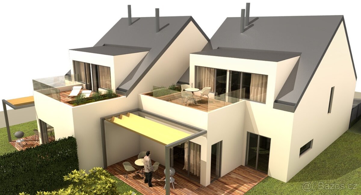 Stavební pozemek 654 m² se st. povolením na 2x 4kk Opatovice