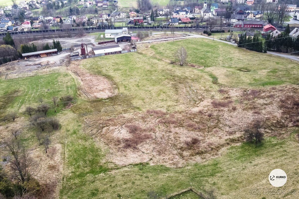 Pozemek o výměře 3291 m2 v obci Mosty u Jablunkova